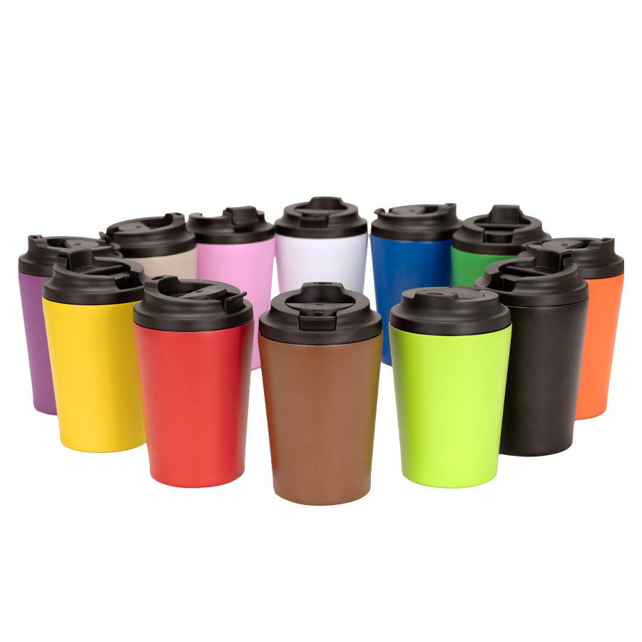 Mug Térmico Metálico Doble Pared Norway 355 cc personalizado con logo empresa - Merchandising corporativo Chile