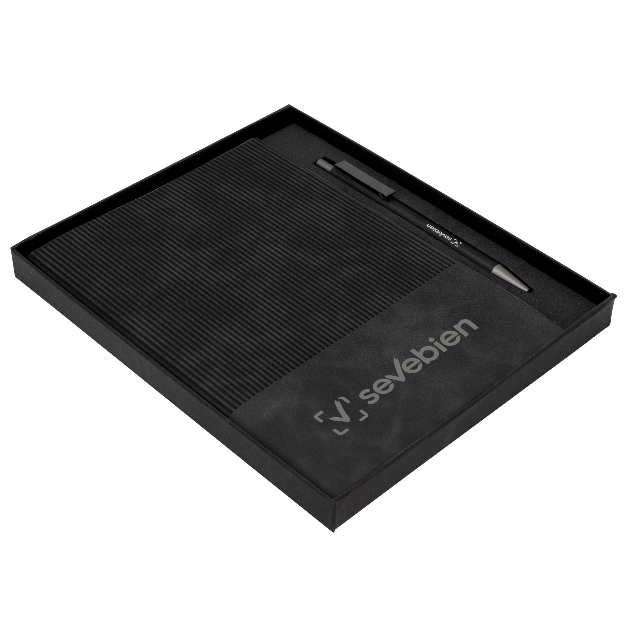 Set Ejecutivo Sense aluminio y libreta personalizado con logo empresa - Kits de Escritura corporativo Chile
