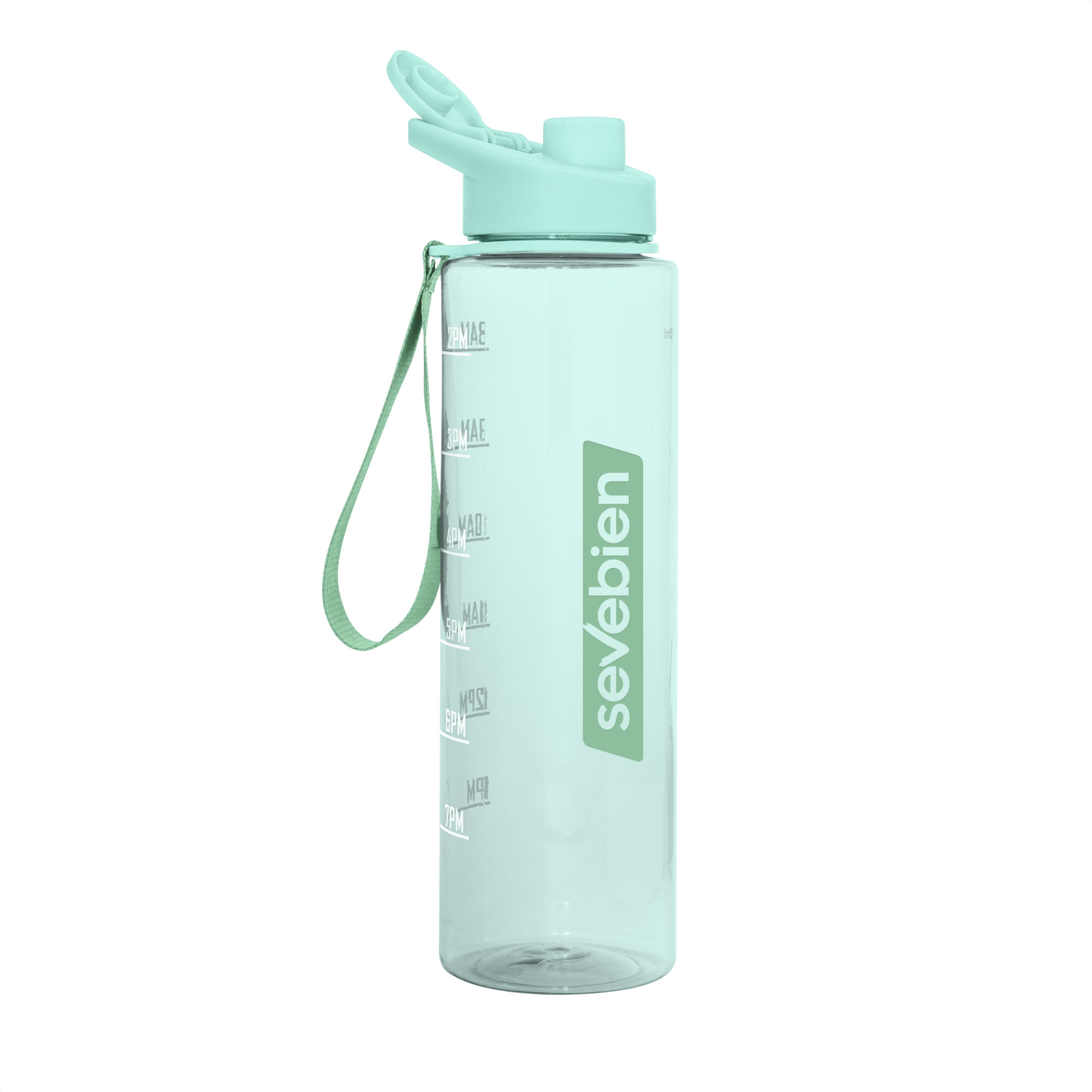 Botella Deportiva Motivacional Borg 1000 ml personalizado con logo empresa - Merchandising corporativo Chile