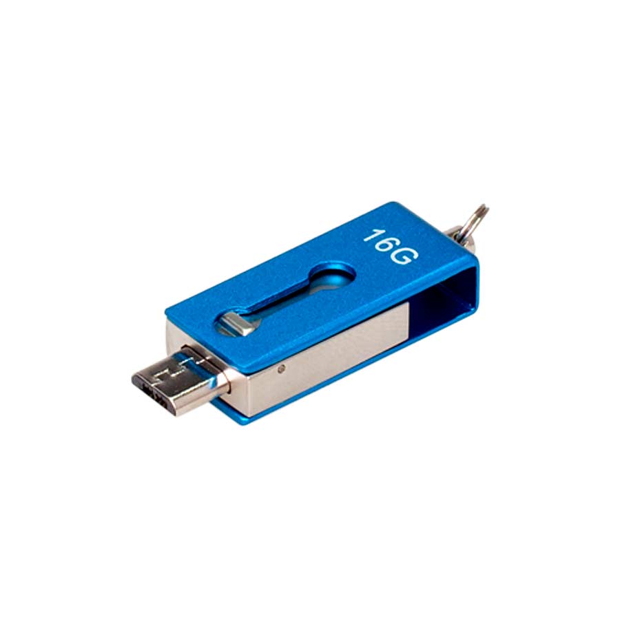 Mini Usb Pendrive Otg-Android De 16gb giro personalizado con logo empresa - Almacenamiento corporativo Chile