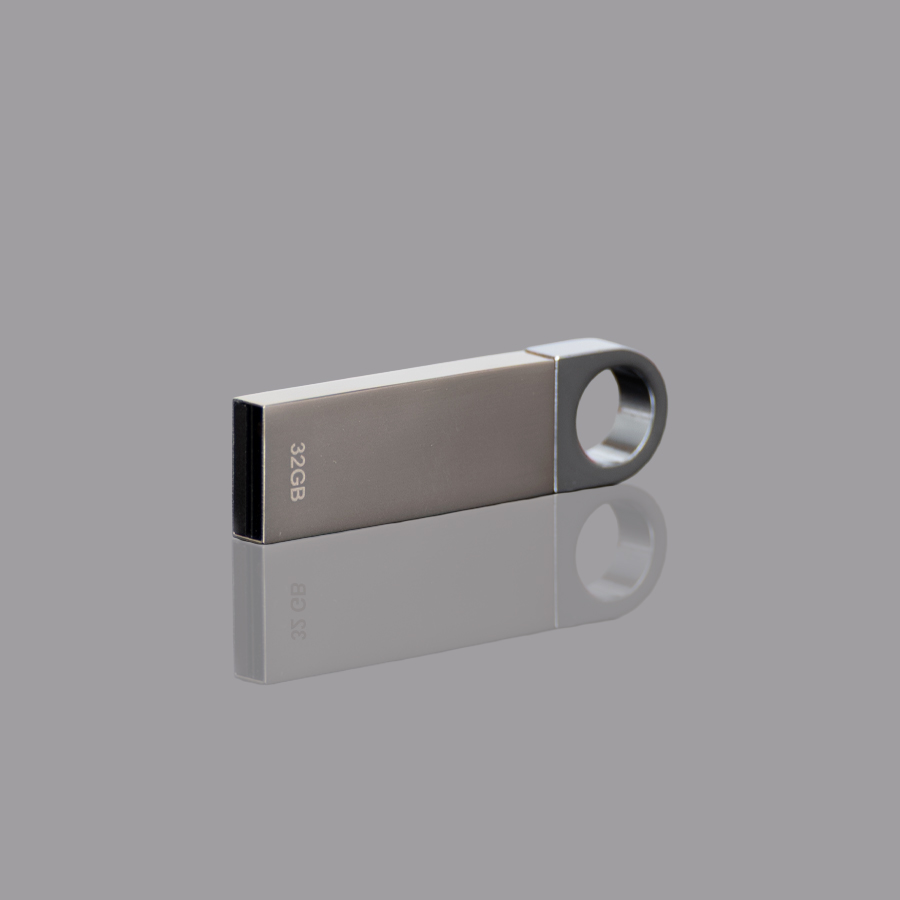 Mini - Usb Pendrive Metálico De 32gb inox personalizado con logo empresa - Almacenamiento corporativo Chile